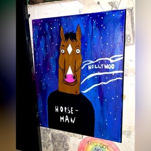 Acrylic “bojack horseman” painting